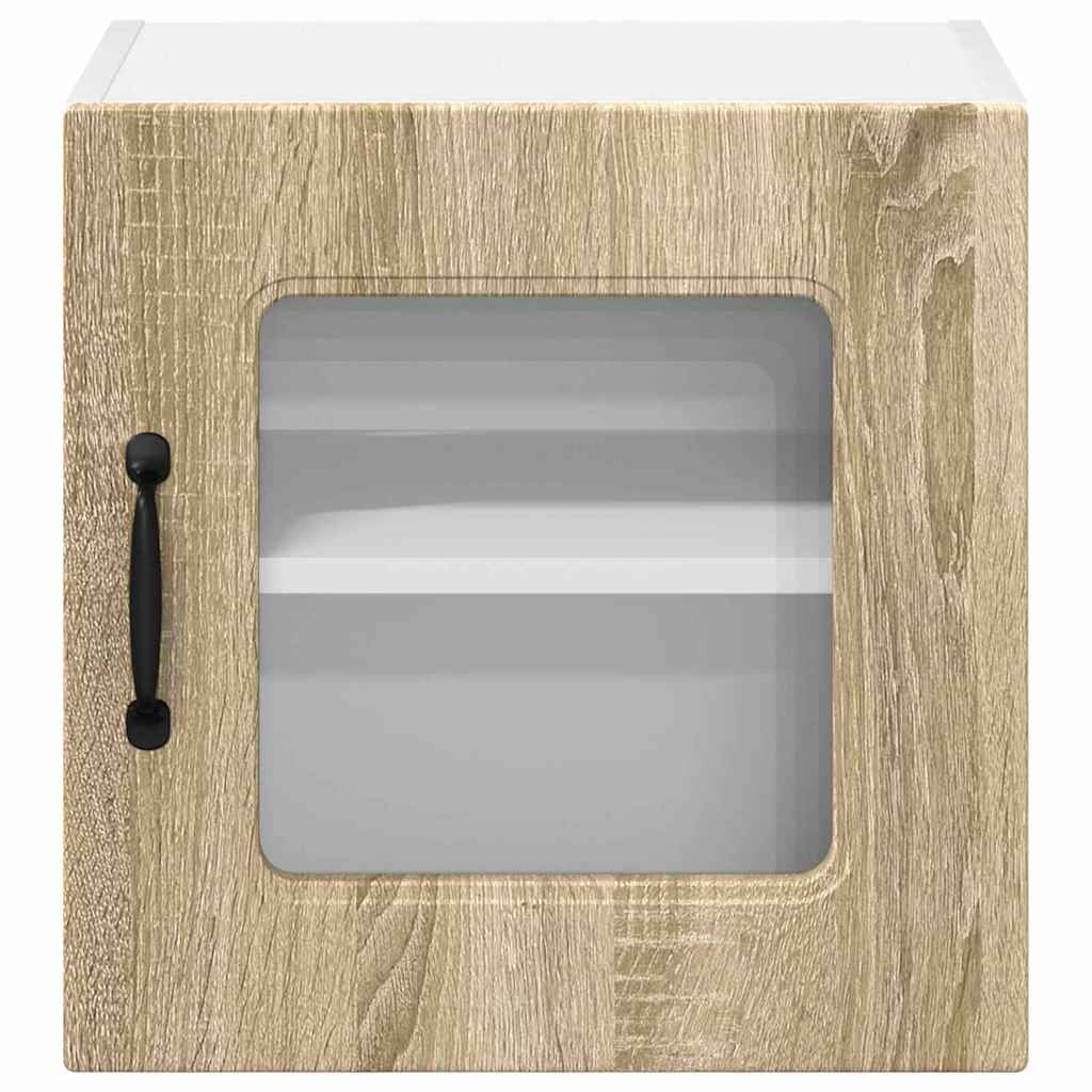 Kitchen Wall Cabinet with Door 2 pcs Sonoma Oak 40 x 31 x 40 cm